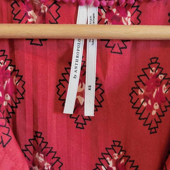 Anthropologie Puff Sleeve Blouse - Picture 2 of 2